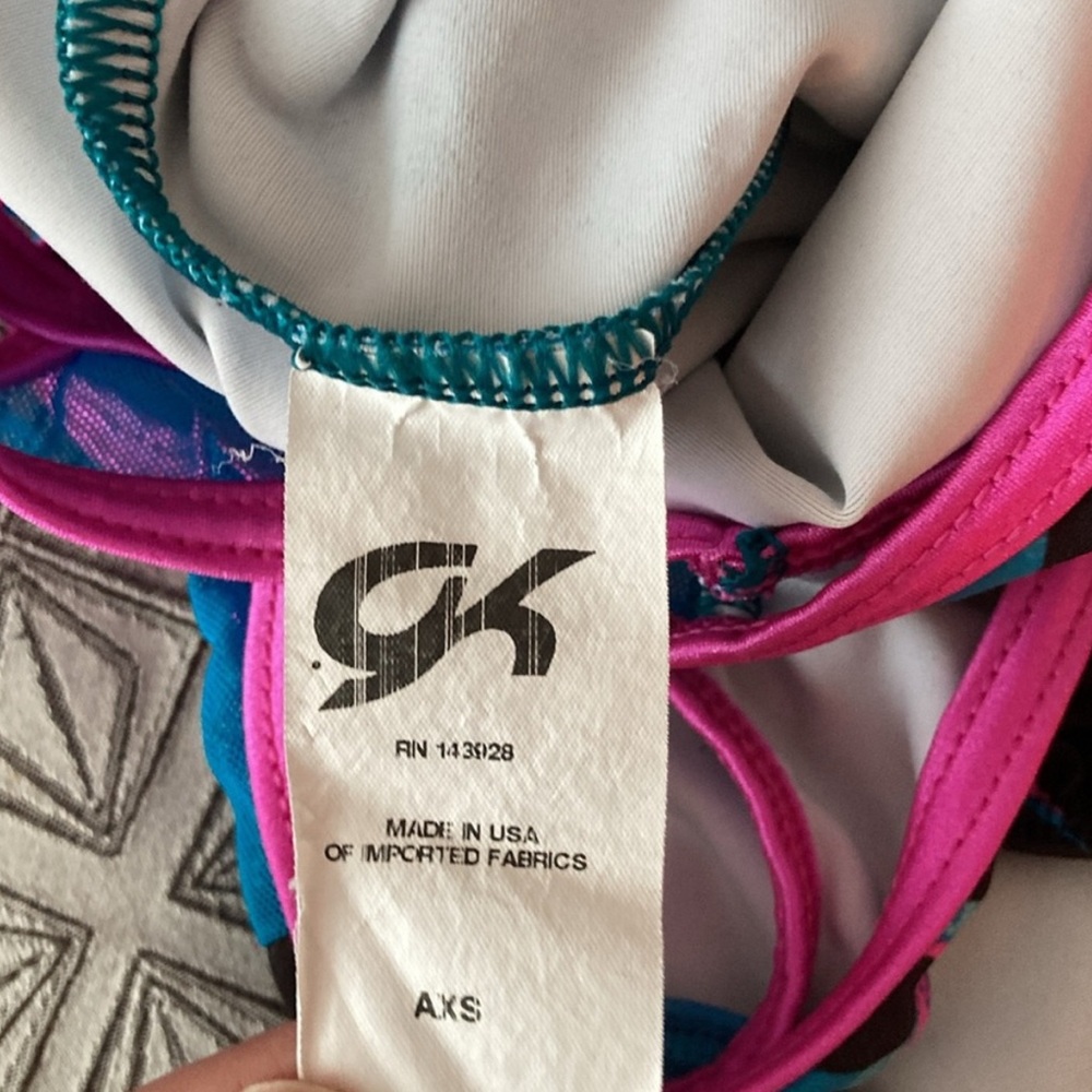 Simone GK gymnastics leotard size AXS - Picture 6 of 6